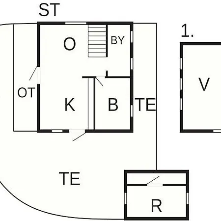 度假居 6 Person In Romo Vesterhede
