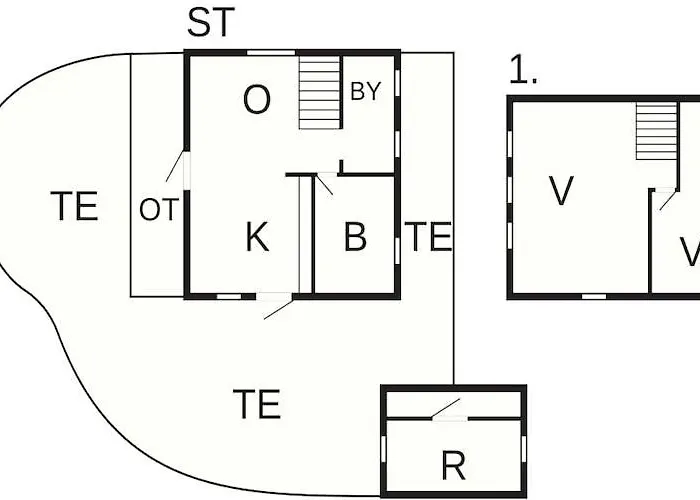 Дом отдыха 6 Person In Romo Vesterhede